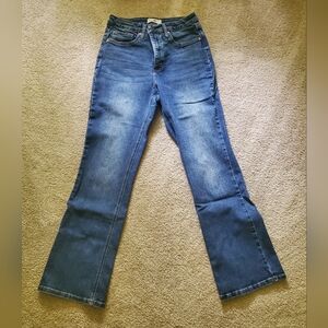 RFM Stretchy High Rise Bootcut Denim Jeans, Size 9